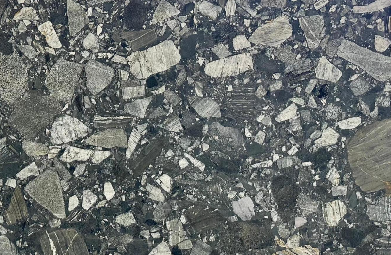 Natural Granite - Black Marinace {Brushed} stone slab
